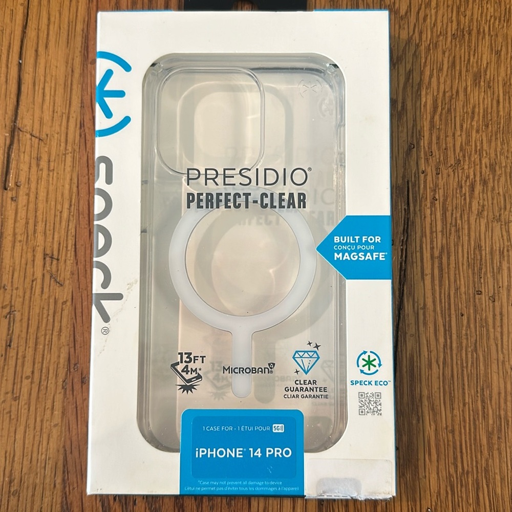 Speck Presidio Perfect clear iPhone 14 Pro MagSafe cell case BRAND NEW